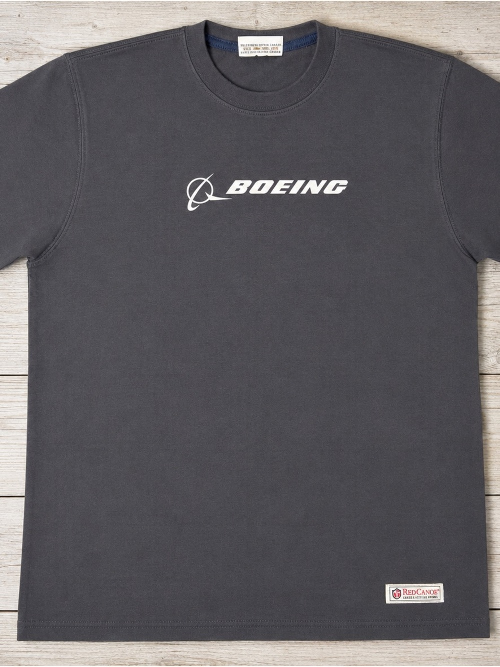 Boeing Charcoal Short-Sleeve Logo Tee